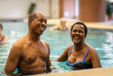 Water Aerobics Couple Wellness