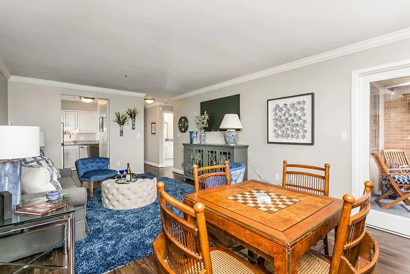 Interior of an apartment living area